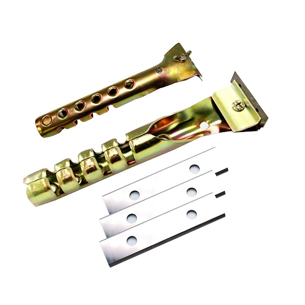 Paint Scraper Blades Heavy Duty 2 Double Edge Carbide Tungsten Replacement Scrap