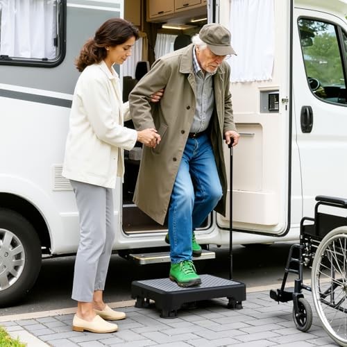 SOYO Mobility One Step Stool, Heavy Duty Non-Slip Platform for Elderly