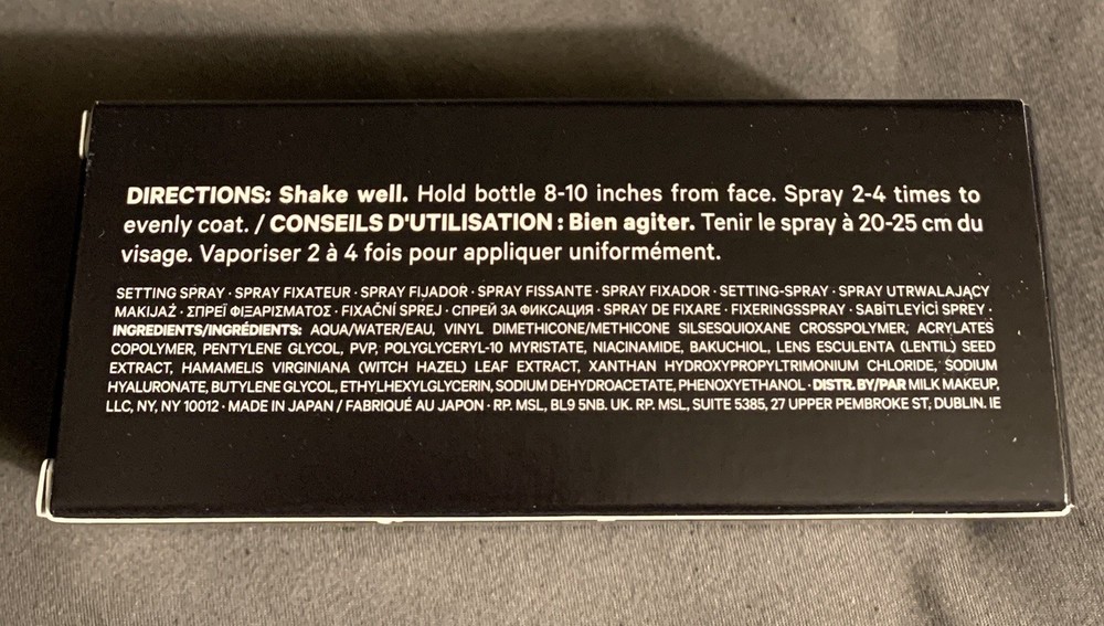 MILK MAKEUP Pore Eclipse Matte Setting Spray 1.35 oz New in Box