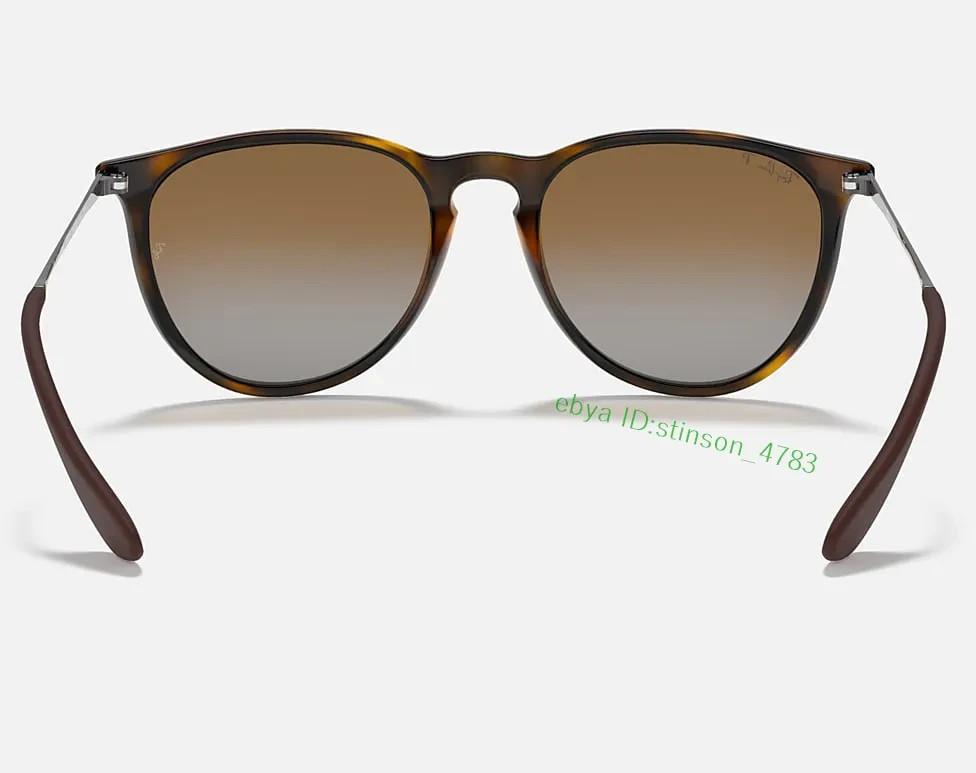 Ray-Ban Erika Polarized Sunglasses RB4171 RB4171 710/T5 54-18 Brown/Light Havana