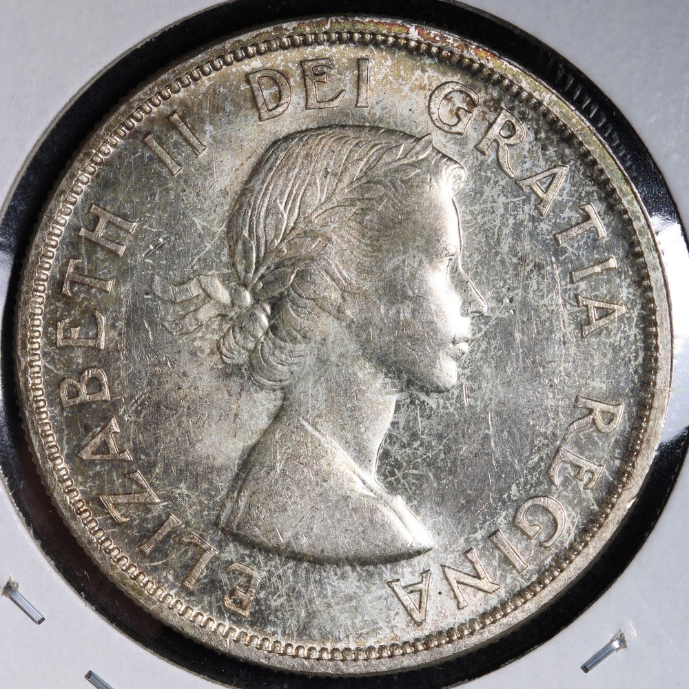 1957 Canada SILVER One Dollar BU *UNCIRCULATED* MS E393 SKUHP