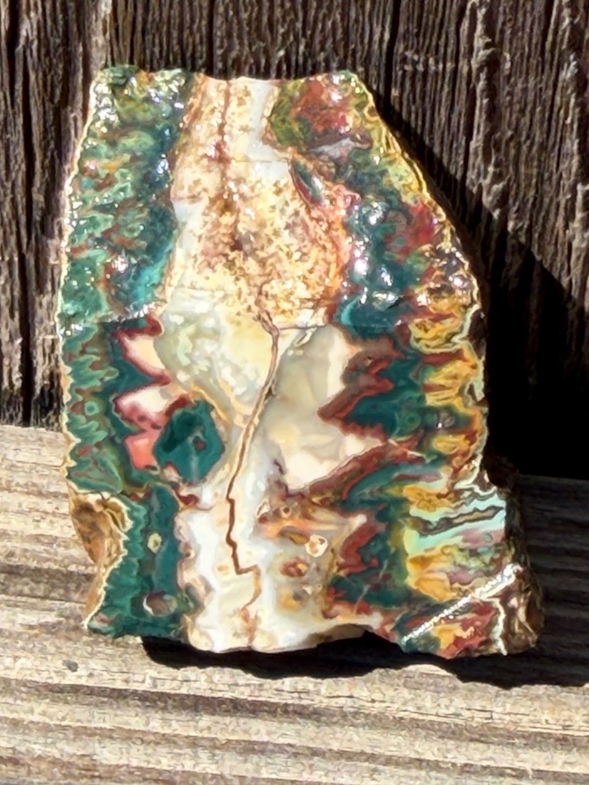 Idaho Sunset Jasper Agate Unpolished Rock Slab