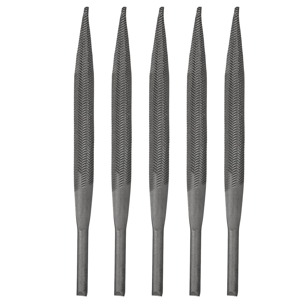 5pcs 0.2" x 5" Pneumatic Air Half Round Flat Extra Coarse Tooth File Tool