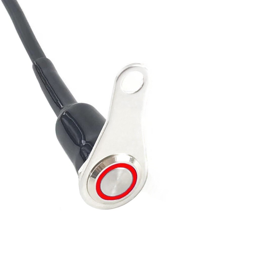 ATV Motorcycle light Switch LED Stainless steel bracket Mount Momentary button