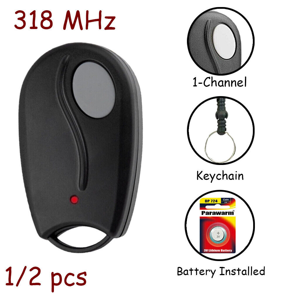 2 For Linear Megacode ACT-31B ACP00879 Mini Key Chain Garage Door Remote Control