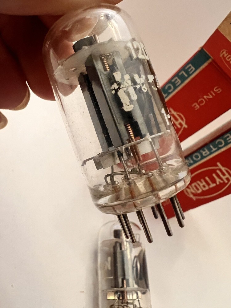 NOS Pair Hytron 12DU7 Audio Vacuum Tubes
