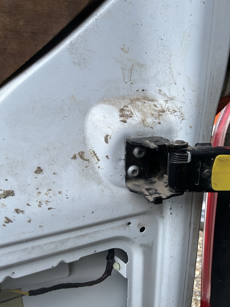 Transit Custom Rear Door Catch mount Strap reinforcement plates pair