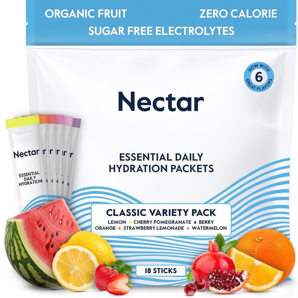 Hydration Packets - Electrolytes Powder Packets - No Sugar or Calories - Orga...