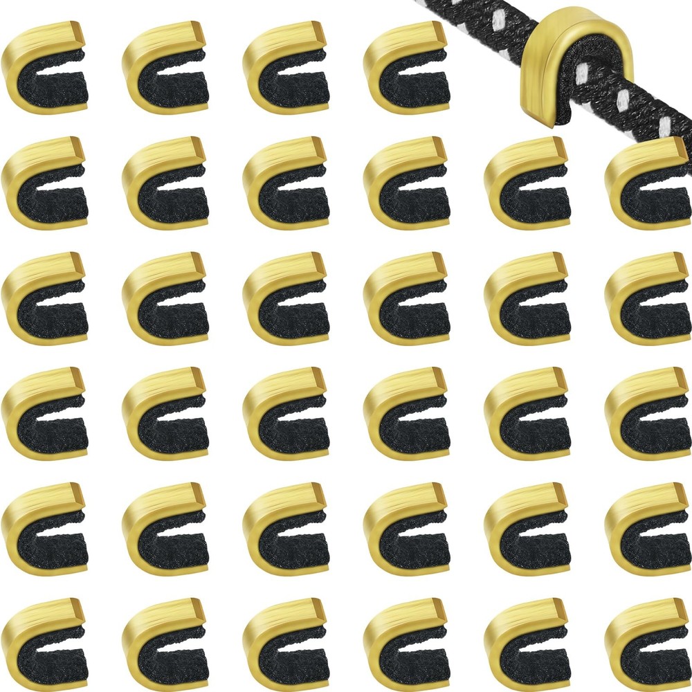 Gejoy 40 Pieces Nock Points Archery String Nocking Bow Black