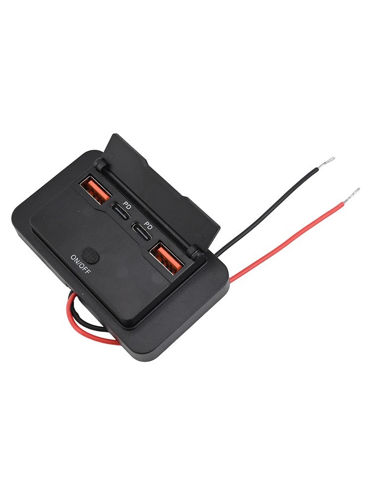 Four Port USB Outlet Designed for Vehicles Supporting Quick Charge Technology