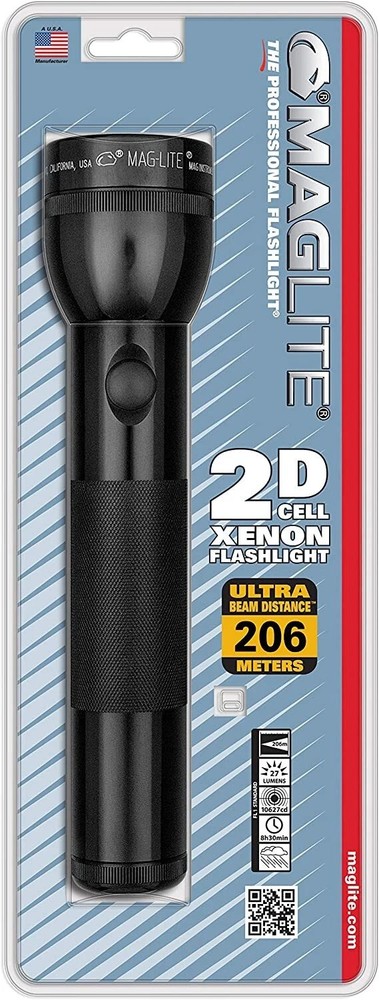 Maglite Heavy-Duty Incandescent 2-Cell D Flashlight, Standard Package