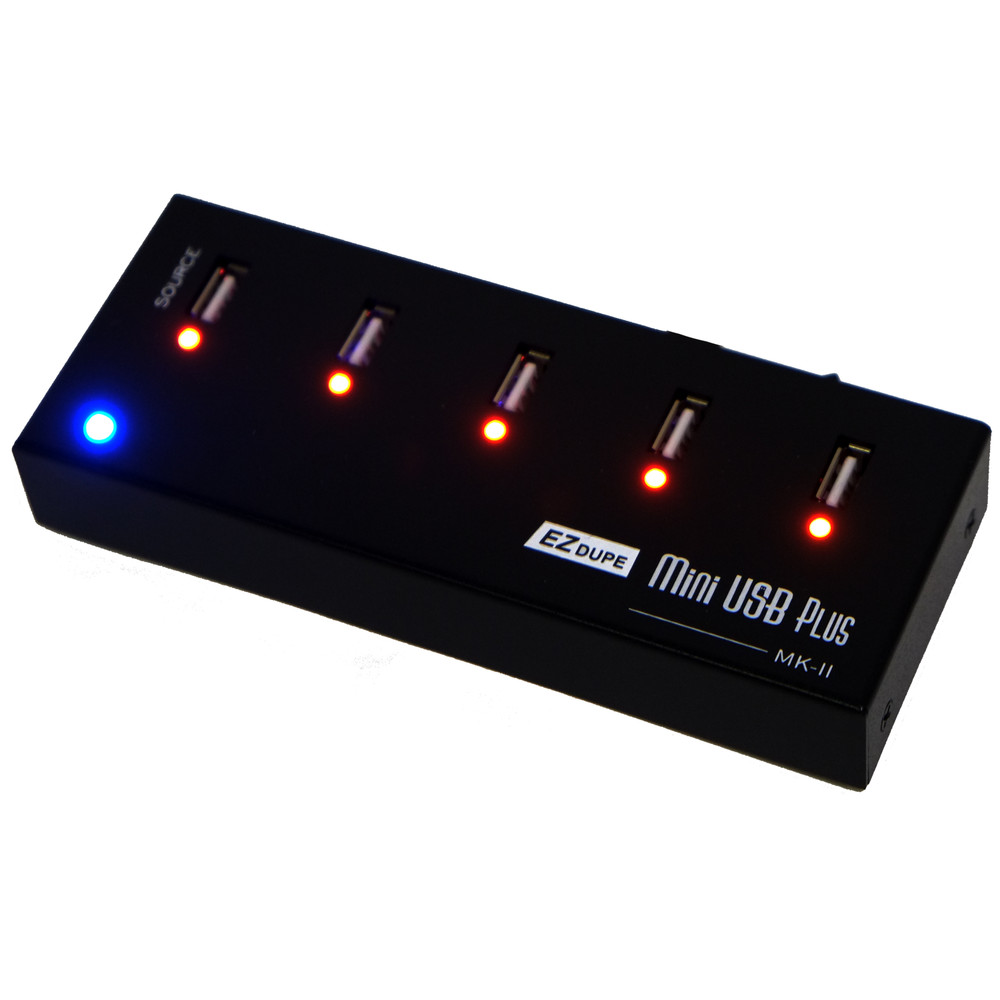 EZ Dupe 1 to 4 USB Duplicator - Multiple Flash Media Drive Clone Copier 45MB/Sec