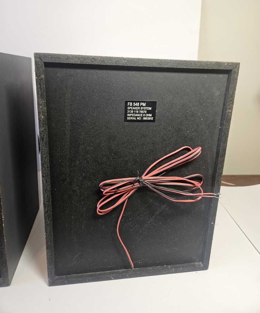 Phillips Magnavox FB 538 PM Speaker System-Pair Tested