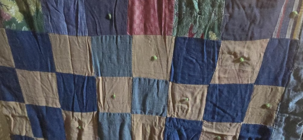 Vintage Handmade Patchwork Quilt Lightweight Thin Summer Quilt