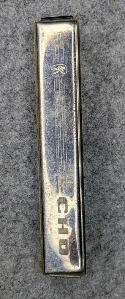 Hohner Echo C Harmonica Made In Germany Tremolo Vintage Tested Working