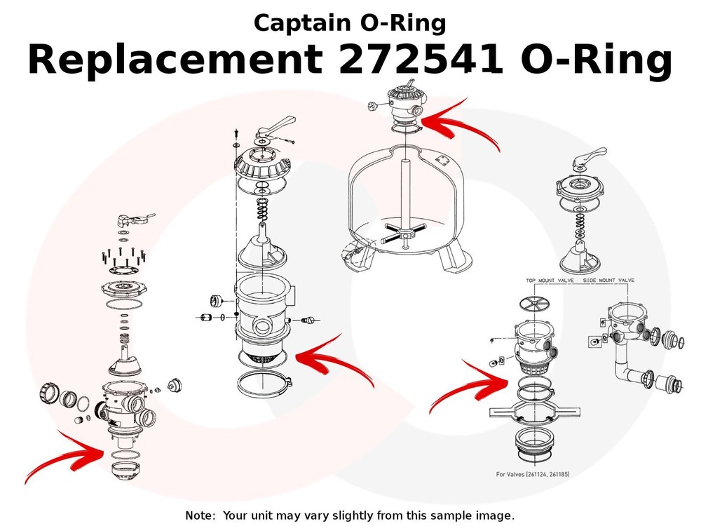 272541 O-Ring for Pentair Pool/Spa Filter and Valve (2 Pack)