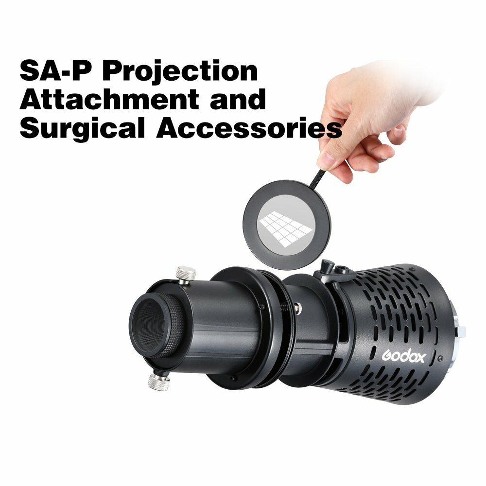 Godox SA-17 Adapter SA-P Projection Attachment Fr Bowens LED Continuous Light