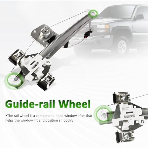 Power Window Regulator with Motor Assembly Compatible for Rear Left Driver Side