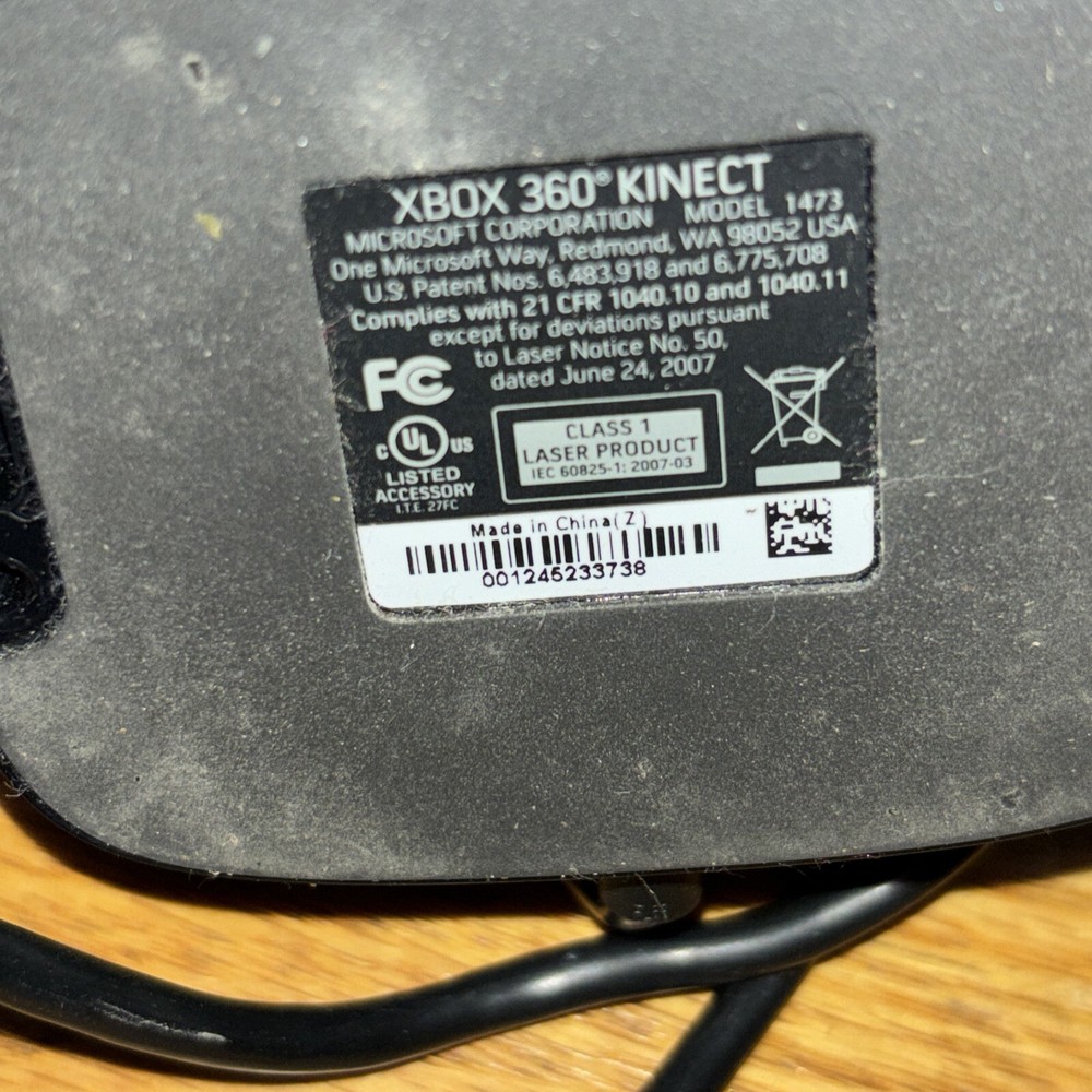 Genuine Microsoft XBOX 360 Kinect Sensor Bar Model 1471Black