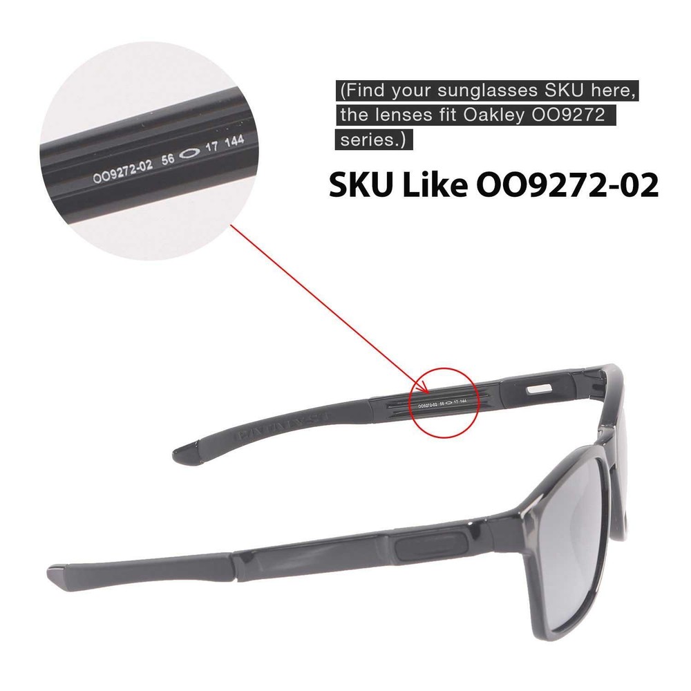 New Walleva Black Polarized Replacement Lenses For Oakley Catalyst Sunglasses