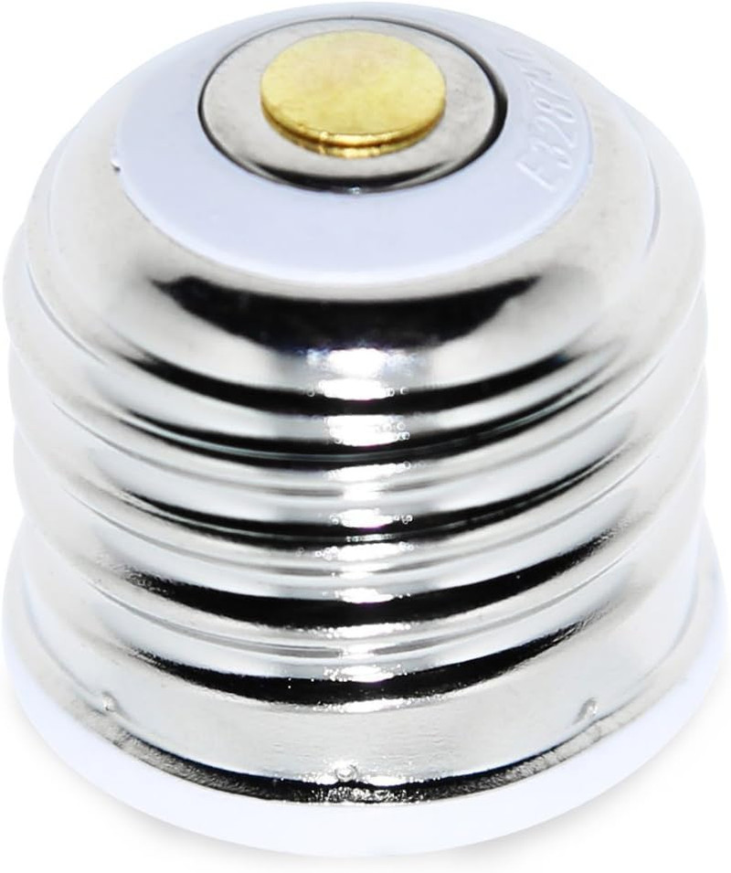 (6-Pack) E26 E27 to E12 Socket Adapter,Ul Listed Medium Screw E26 to Candelabra