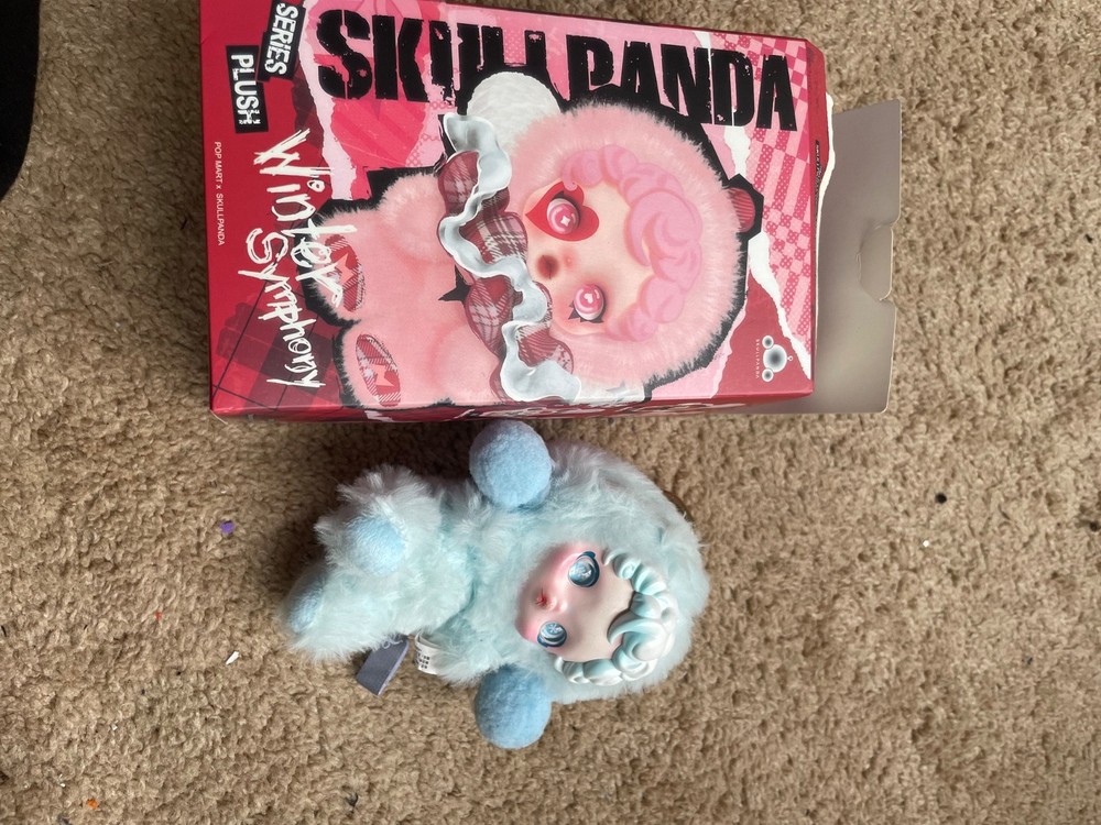 Skull panda winter blind box plush keychain