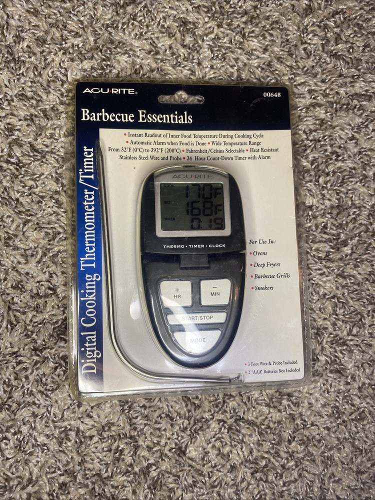 ACURITE DIGITAL COOKING THERMOMETER SET 00648 NEW