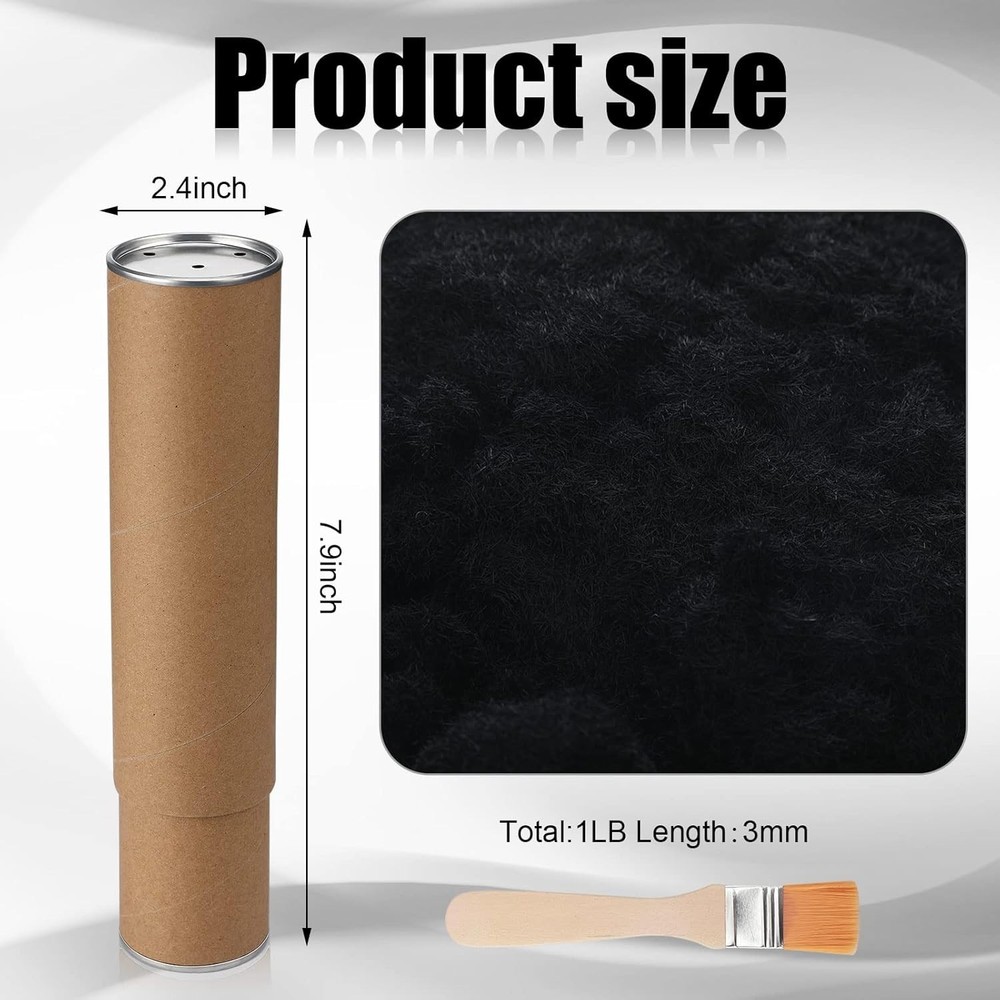 Black Flocking Kit 450g - Mini Flocker & Brush Set