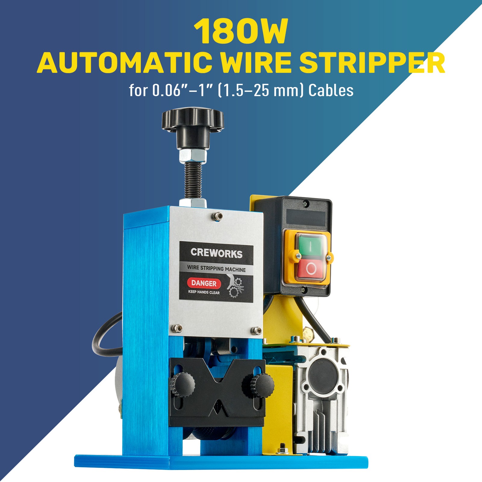 Secondhand Automatic Wire Stripping Machine for 0.06"-1" Scrap Wire Recycling