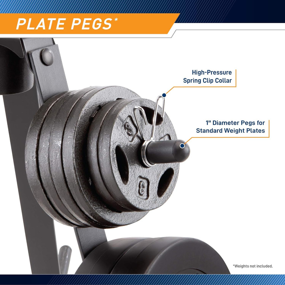 Plate Tree for Standard Size Weight Plates/Storage Rack for Exercise Weights PT-
