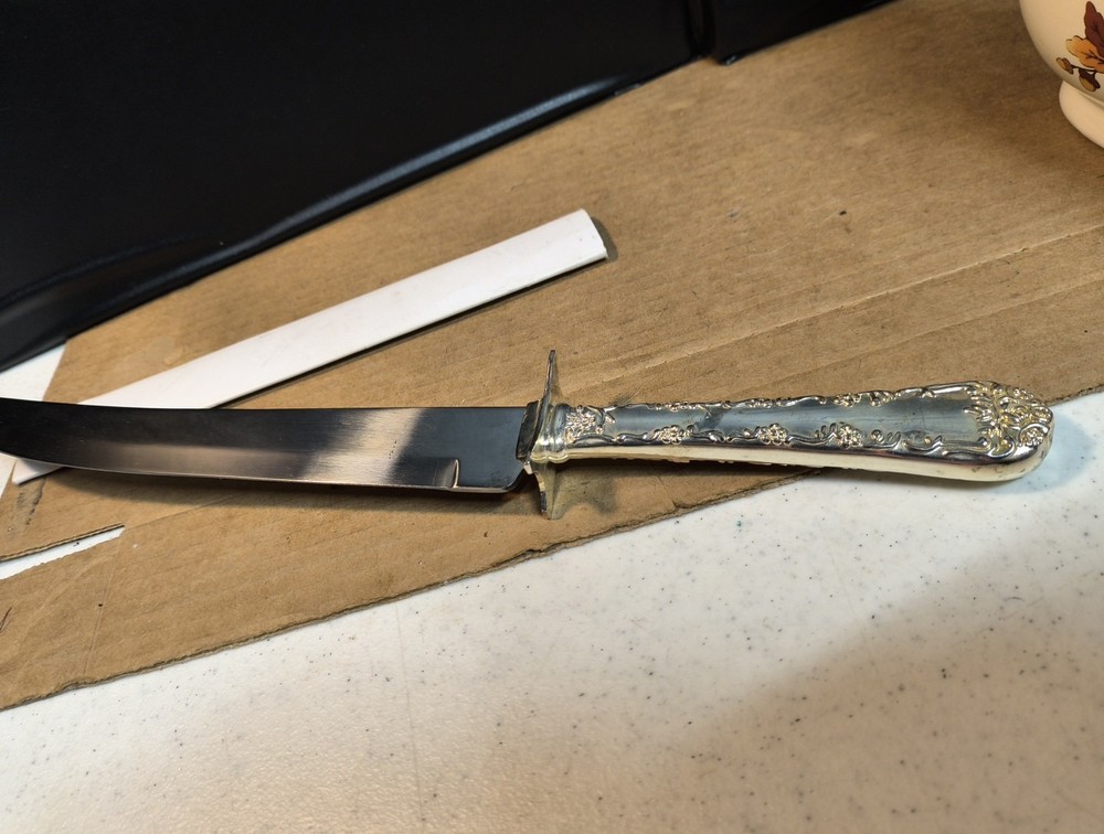 Fancy Silver Plate Wedding Cake Knife