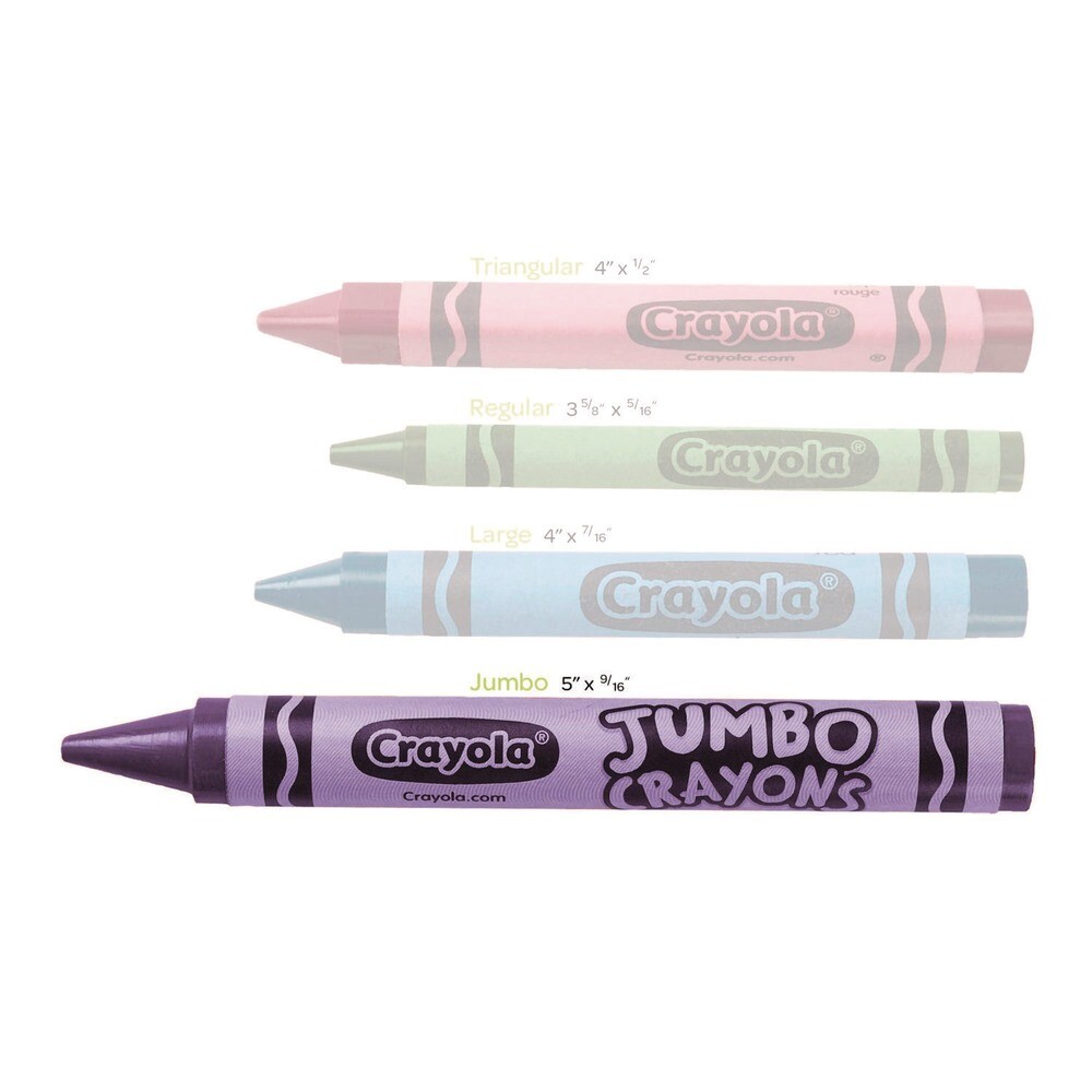 Crayola 520390 Jumbo Crayons - Assorted (16/BX) New