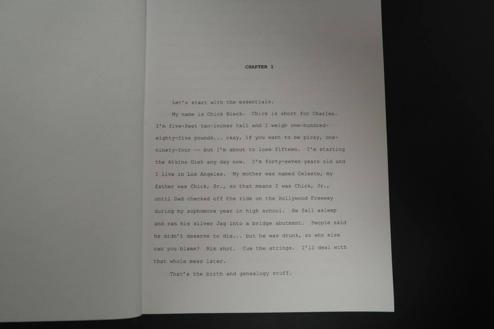 At First Sight Original Book Script Stephen J. Cannell Studios Collection