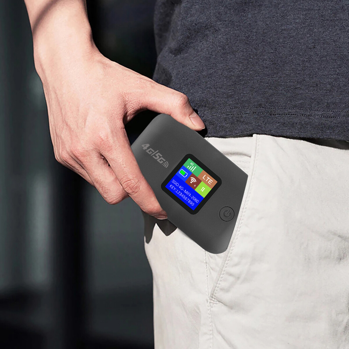 5G Portable Unlocked 4G Wireless WiFi Router Mobile Broadband LCD MIFI Hotspot