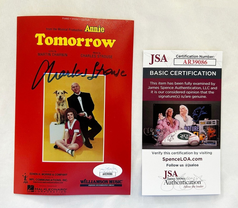Charles Strouse Signed 4x6 Photo JSA COA