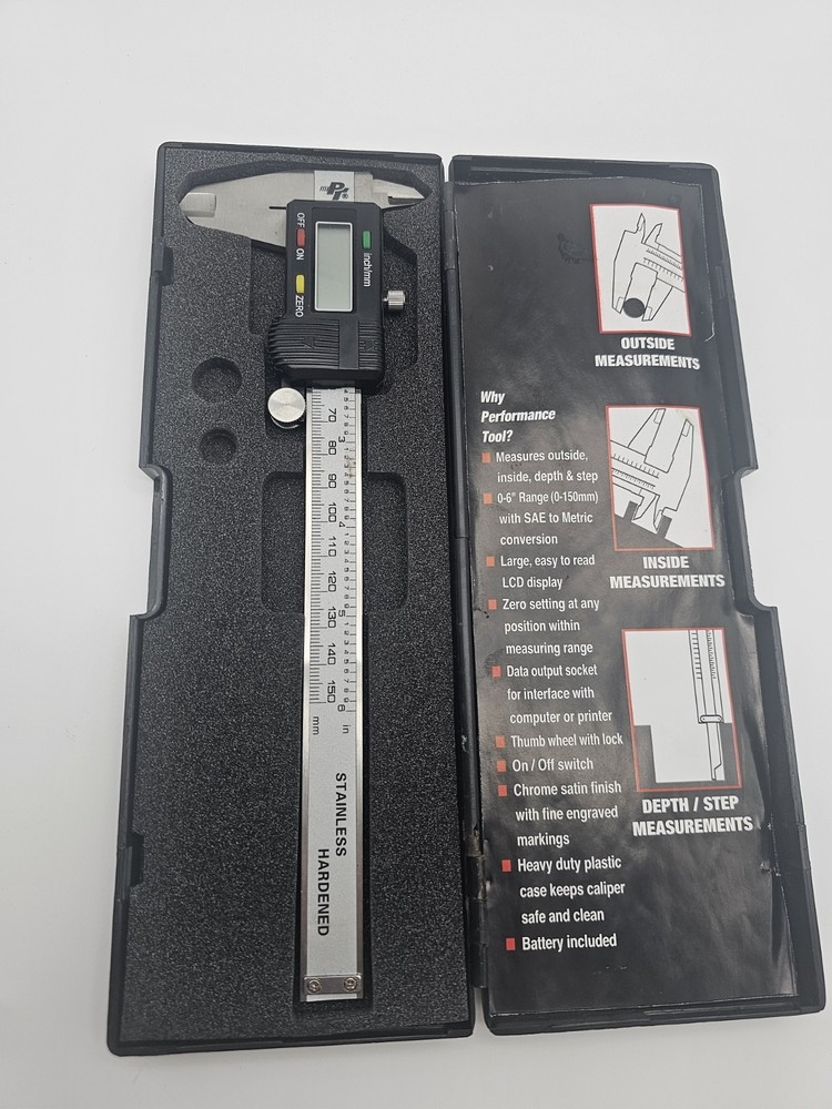 Performance Digital Caliper Tools - 0-6" W80153