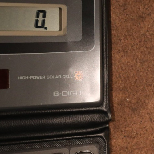 Vintage Casio SL-100B Electronic Calculator Foldable Case Solar Cell