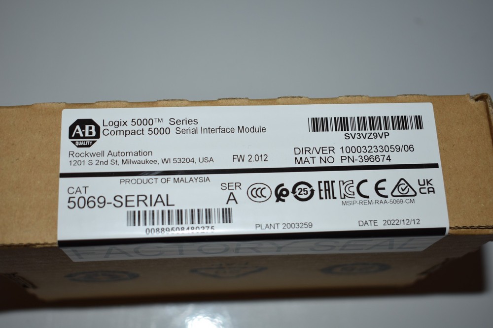5069-SERIAL Allen-Bradley  Compactlogix Serial Interface Module 2022 New Surplus