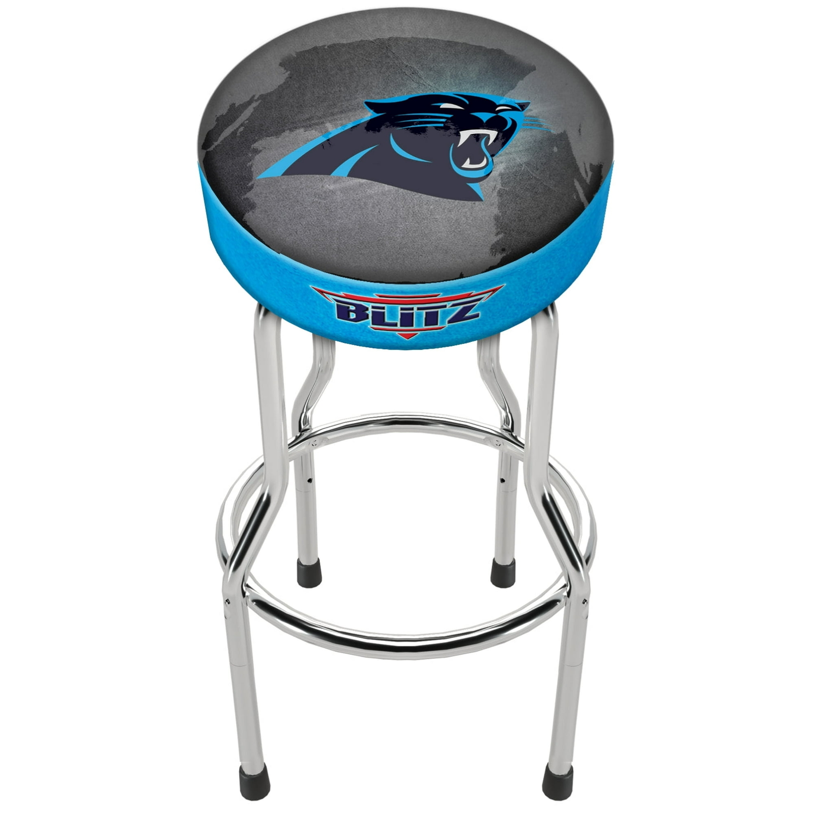 NFL Team Logo Bar Stool Adjustable Swivel Seat High Back Chair Blitz Football