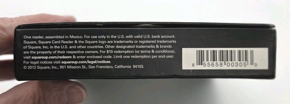 Square Credit Card Reader for iPhone, iPad and Android White