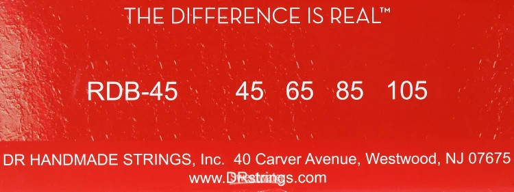 DR Strings Red Devils Electric Bass Guitar Strings - .045-.105 Medium