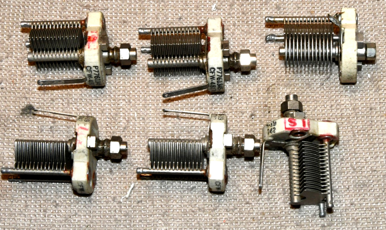 Five NOS 35-180pF Trimmer Capacitors & One Used