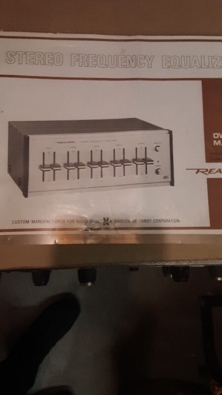Vintage Realistic Stereo Frequency Equalizer