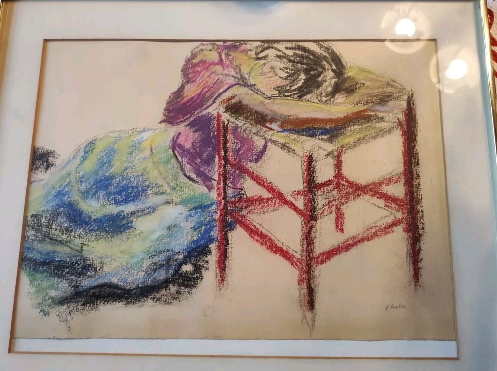 Woman In Pastel Chalks