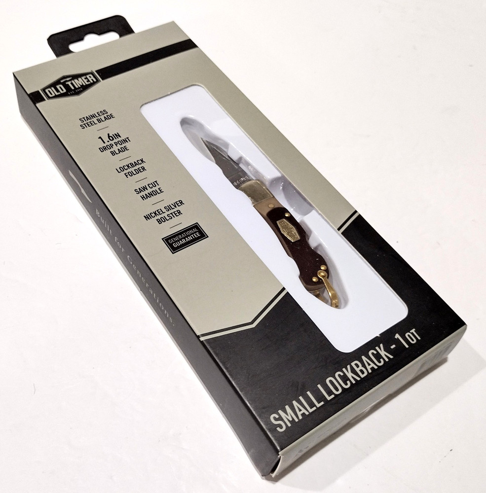 Schrade Old Timer Mini Drop Point Blade Lockback Folding Pocket Knife New 1OT