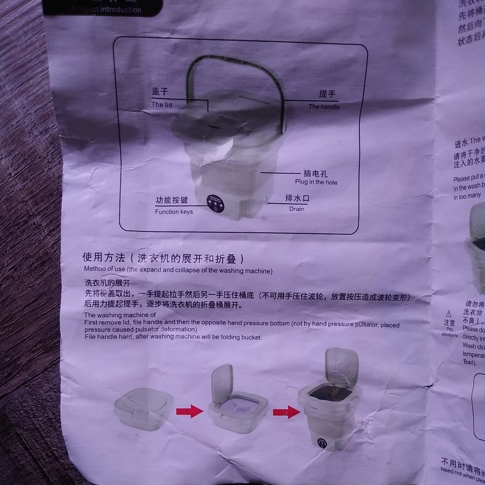 16L Foldable Portable Mini Washer Small washing Machine