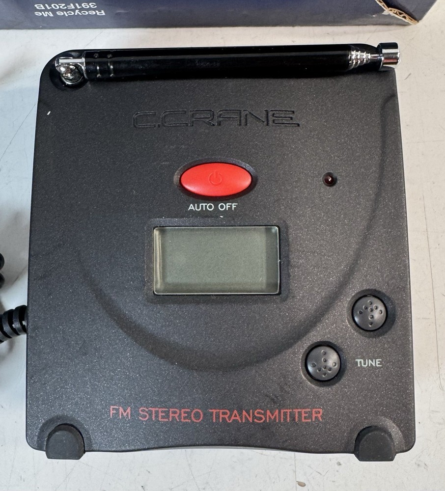 C.Crane FM Transmitter FT-007 FM Transmitter, Power Cord, Manual, Box - Works