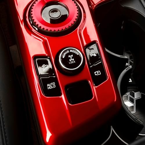 2PCS Automatic Gear Shift Panel Covers Interior Trim Compatible with Kia Red