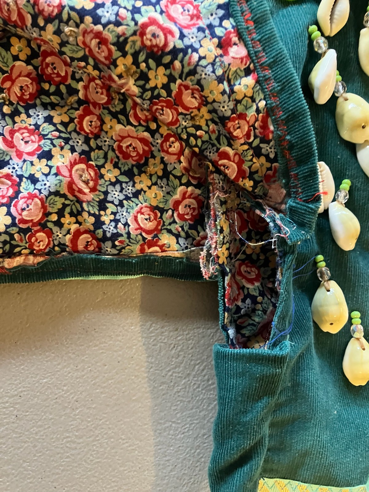 Vintage Native American Indian Plateau Girl Woman Fringe Shell Adornment Dress