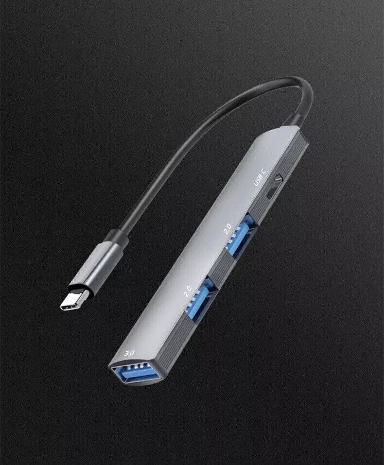 Adapter USB C HUB Type 4Port High Speed Multi USB Splitter For PC Laptop Macbook